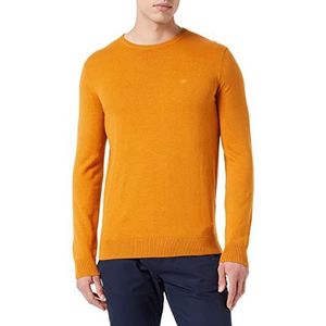 TOM TAILOR Uomini Basic gebreide trui 1031899, 27682 - Rusty Orange Burned Melange, XL