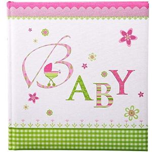 Gouden boek set Babyalbum 30x31 cm Lovely roze