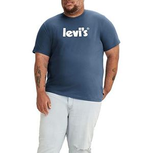 Levi's Heren Graphic Tees T-shirt, Big Core Poster Sunset Blue, 5XL
