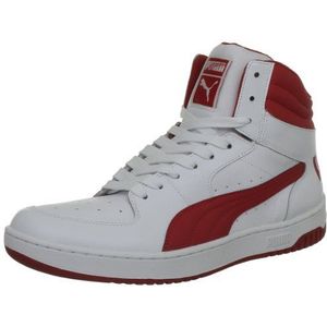 Puma Full Court 2.0 High Top Sneakers voor heren, Wit Blanc 01white lint rood, 40 EU