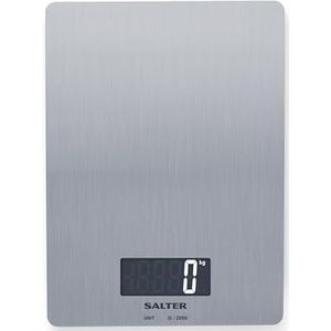 Salter Premium Keukenweegschaal – Roestvrijstalen Platform – Voedselweegschaal – Tarra Functie – 5kg