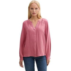TOM TAILOR Damesblouse, 22829 - Wine Rose Melange Inject, 36