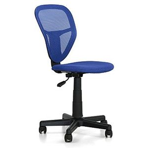 Italian Concept 85 stoel Task, gelakt metaal, polypropyleen, polyurethaan, textuur, blauw, 40 x 49 x 91,5 cm