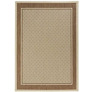 Hanse Home plat geweven tapijt klassiek bruin, 120x170 cm