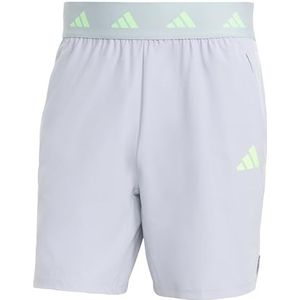adidas Heren Gym+ Shorts, halo silver, XS 7 inch