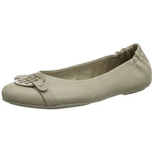 Tommy Hilfiger Dames A1285ppleton 1a gesloten ballerina's, Beige Cobblestone 068, 42 EU