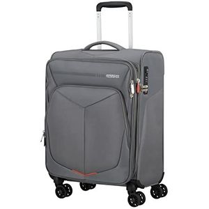 American Tourister SummerFunk - Spinner S, uitbreidbare handbagage, 55 cm, 43/46 L, grijs (Titanium Grey), grijs (Titanium Grey), Eén maat, handbagage