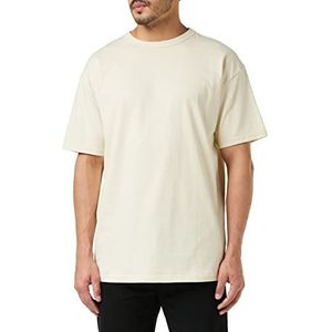Urban Classics Heren T-shirt van biologisch katoen voor mannen, Organic Basic Tee verkrijgbaar in vele kleuren, maten S - 5XL, beige (zand 00208), 4XL