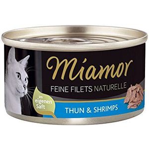 Miamor Fijne Filets Naturel Thun & Shrimps 24x80g