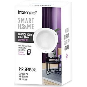 Intempo® EE5015WHTSTKEU Smart Home PIR Motion Sensor |White| Control Your Home From Anywhere | Compatible with Alexa and Google Assistant| Motion Detector | Indoor Home Security Camera| Pet Camera