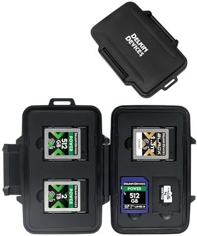 Delkin Devices - CFexpress Opbergtas - Robuuste en Weerbestendige Hoes - Voor SD- en microSD-geheugenkaarten