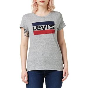 Levi's dames t-shirt The Perfect Tee, Sportswear Logo Smokestack Htr, XS