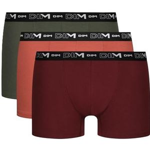 DIM - Coton Stretch - Boxershorts - Groen/Rood - Katoen