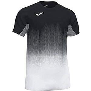 Joma Elite loopshirt, korte mouwen, kinderen, zwart/wit, 4XS-3XS
