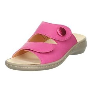 Think! dames CAMILLA chromfrei gegerbte nachhaltige Pantolette, FUXIA/KOMBI 5060