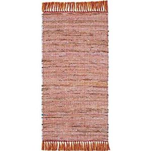 Luxor Living Tapijt Frida katoen natuurlijke vezel handgeweven handgeweven tapijt oranje, 160 x 230 cm, 160 cm x 230 cm