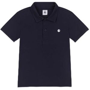 Petit Bateau Poloshirt met korte mouwen voor jongens, blauw, 10 Jaar