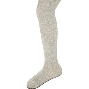 s.Oliver Gebreide panty voor kinderen, van elastische katoenmix, voor jongens en meisjes, grijs (Light Grey Melange 0010), 134/146 cm