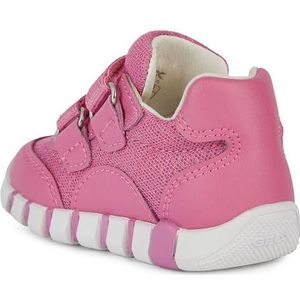Geox B Iupidoo Girl A Sneakers voor meisjes, Dk Pink Geel, 21 EU