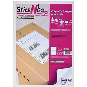 Labeletiket Avery Stick & G - 120x164 mm, 100 vel