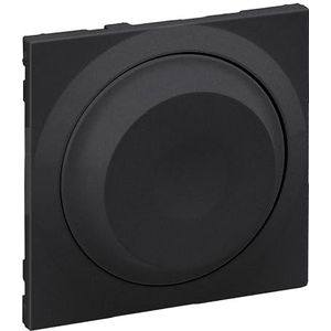 Legrand, SEANO Afdekking voor universele draaidimmer, zonder neutrale geleider, 300 W, kleur: antraciet gelakt, 765440