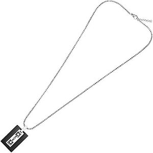 Homemania HOMOT_0934 halsketting met hanger en hanger, zwart, 54 x 1,9 cm