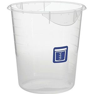 Rubbermaid Commercial Products Ronde voedselopslagcontainer, helder, blauw label, 7,6 l