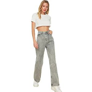 Trendyol Jeans voor dames, Grijs, 38
