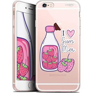 Caseink Hoes voor Apple iPhone 6 Plus/iPhone 6s Plus (5.5) beschermhoes case gel HD flexibel - anti-shock - gedrukt in Frankrijk Milky Summer