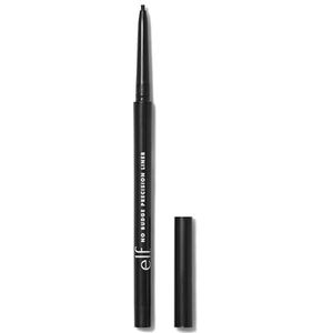 e.l.f. No Budge Precision Eyeliner, langhoudende, romige eyeliner met een superfijne punt voor precies aanbrengen, veganistisch en dierproefvrij, Zwart