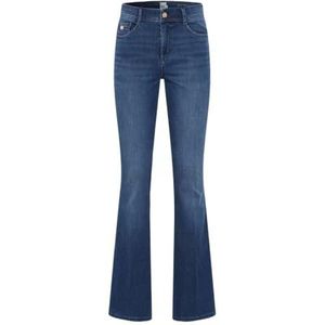 Style Shakira Five-Pocket-jeans in 4-weg stretchkwaliteit met uitlopende pijpen, 17 Used Light Blue, 27W / 32L