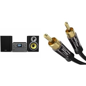 PHILIPS TAM8905 - Microfoonsysteem met internetradio, DAB + - Bluetooth - Spotify Connect-USB & KabelDirekt - Cinch subwoofer kabel - 2 m - (coax kabel geschikt, 1 cinch naar 1 cinch)