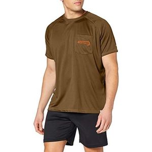 Carhartt Heren Force Fishing Graphic Short-Sleeve T-shirt, Legerolijf, L
