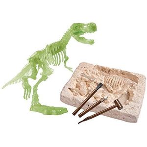 Simba 104342403 - Glow in the Dark T-Rex opgravingsset, skelet om uit te graven en in elkaar testeken, gereedschap inbegrepen