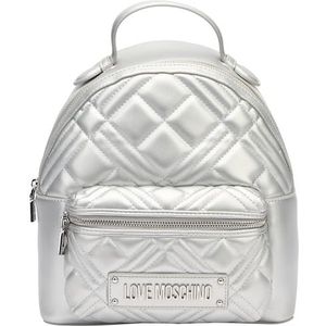 Love Moschino JC4148PP1MLA196B, damesrugzak, zilver, medium, Zilver., Medium