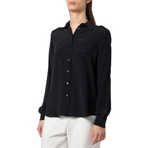 Pinko Nora Crepe DE Chine overhemd, Z99_Zwart Sedan, 34 NL