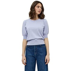 Minus Liva Knit Tee T-shirt voor dames, Paars (Cosmic Lavender), L