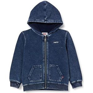 Levi's Lvb Logo Indigo Full Zip Hoodi 6ej188, Uit het Blauw, 6 Maanden