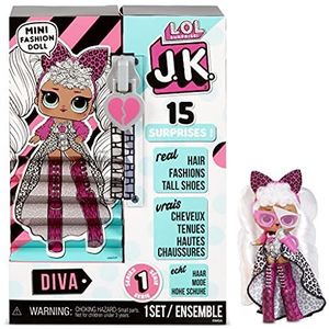 LOL Surprise JK Mini Modepop- 15 Verrassingen, Kleding en Accessoires - Vanaf 6 Jaar- Om te Verzamelen - Diva