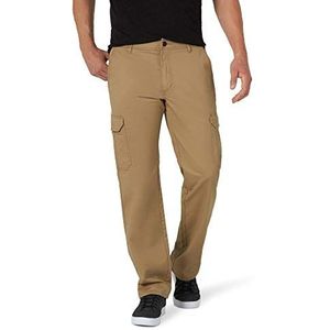 Lee Heren Performance Series Extreme Comfort Twill Straight Fit Cargo Pant, Oscar Khaki, 36W / 29L