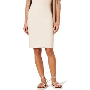 Amazon Essentials Ponte Pull-On Boven de knie getailleerde kokerrok, zand, medium