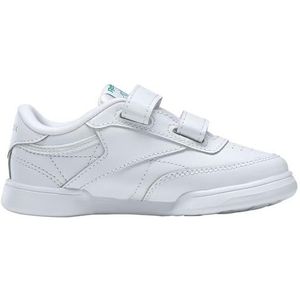 Reebok Unisex Baby Club C 2V Sneaker, White/Glen Green/Vector Blue, 19,5 EU