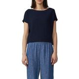 Relaxed Fit Shirt - Donkerblauw - Structuurlook