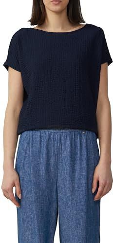 Relaxed Fit Shirt - Donkerblauw - Structuurlook