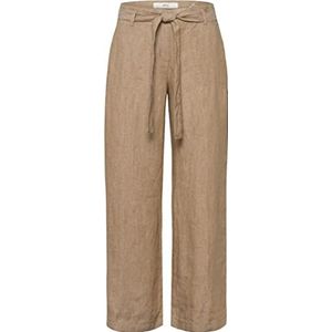 BRAX Dames Style Maine S linnen broek, toffee, 27W / 32L (fabrieksmaat: 36), toffee, 27W / 32L