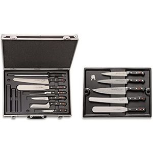 F. DICK Kookkoffer Bristol 12-delig (messenset met koffer, incl. koksmes + kookgereedschap/accessoires, keukenmes serie Premier Plus + Superior, voor professionele en hobbykoks) 81165000