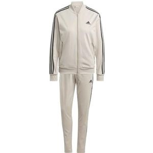 adidas Dames Essentials 3-Stripes Track Suit, wonder beige/black, XL