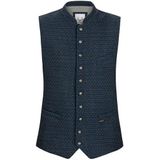 STOCKERPOINT - Gilet 'Renato' - Blauw/Navy/Bruin - Klederdracht