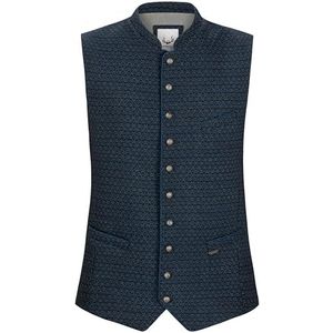 STOCKERPOINT - Gilet 'Renato' - Blauw/Navy/Bruin - Klederdracht