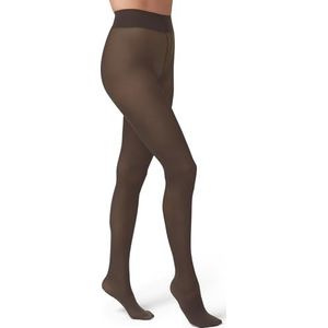 HUE Women's Opaque Sheer to Waist Opaque Tight,Espresso,3